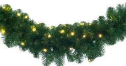 Intratuin guirlande Swag Winterberg met LED verlichting 1,8 m warm wit