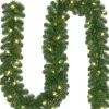 Intratuin guirlande Winterberg met LED verlichting 2,7 m x D 20 cm warm wit