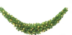 Intratuin guirlande Winterberg met LED verlichting 2,7 m x D 20 cm warm wit