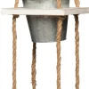 Intratuin hangpot grijs / wit D 19 H 95 cm