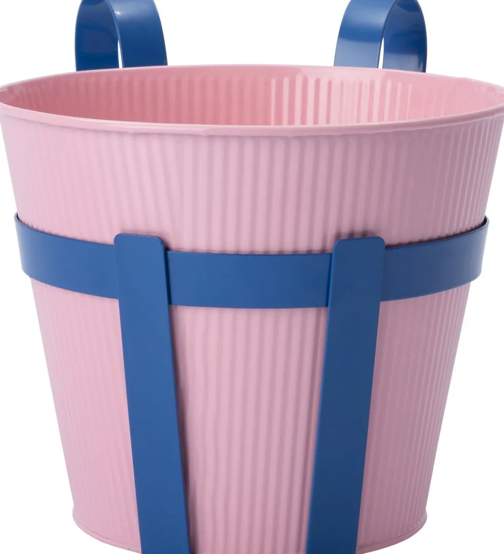 Intratuin hangpot Semi roze / blauw 25 x 20 x 18 cm