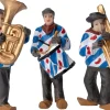 Intratuin Holland kerstdorpminiatuur friese fanfare trom 16 x 5 x 16,5 cm 3-delige set