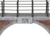 Intratuin Holland kerstdorpminiatuur grachtenbrug 20 x 11 x 12 cm grijs bruin