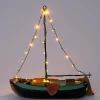 Intratuin Holland kerstdorpminiatuur snekerpan skutsje 32,5 x 14,5 x 33,5 cm