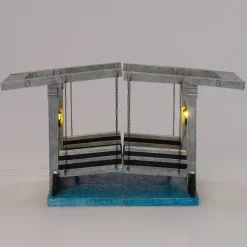 Intratuin Holland kerstdorpminiatuur Magere Brug Amsterdam 32,7 x 17 x 17,5 cm
