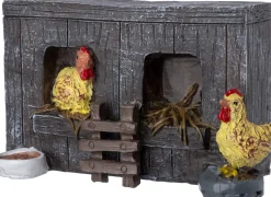 Intratuin Holland kerstdorpminiatuur kippenren 11,5 x 5 x 14,5 cm