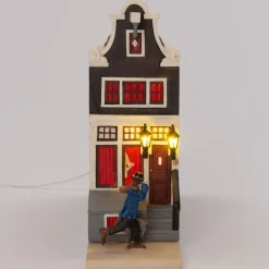 Intratuin Holland kersthuisje grachtenpand red light district Amsterdam 7,2 x 19 x 21 cm