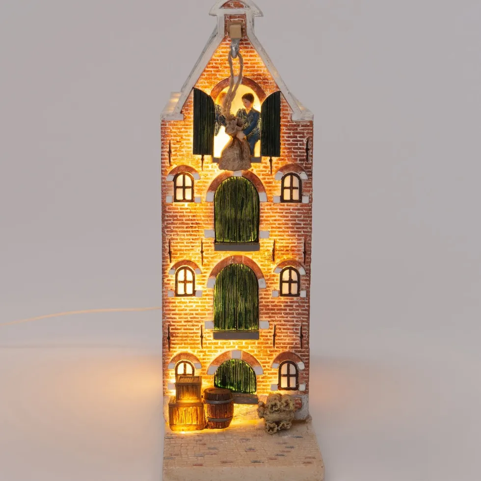 Intratuin Holland kersthuisje pakhuis 7,5 x 19 x 23 cm