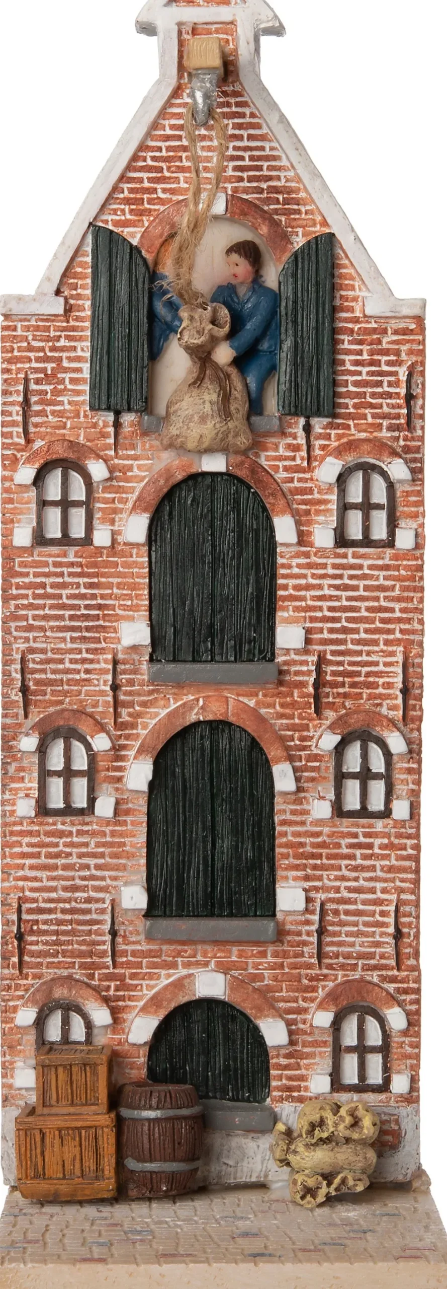 Intratuin Holland kersthuisje pakhuis 7,5 x 19 x 23 cm
