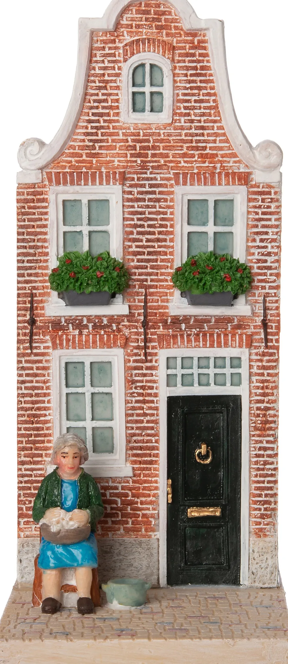 Intratuin Holland kersthuisje grachtenpand scheef 7,5 x 19 x 18,8 cm