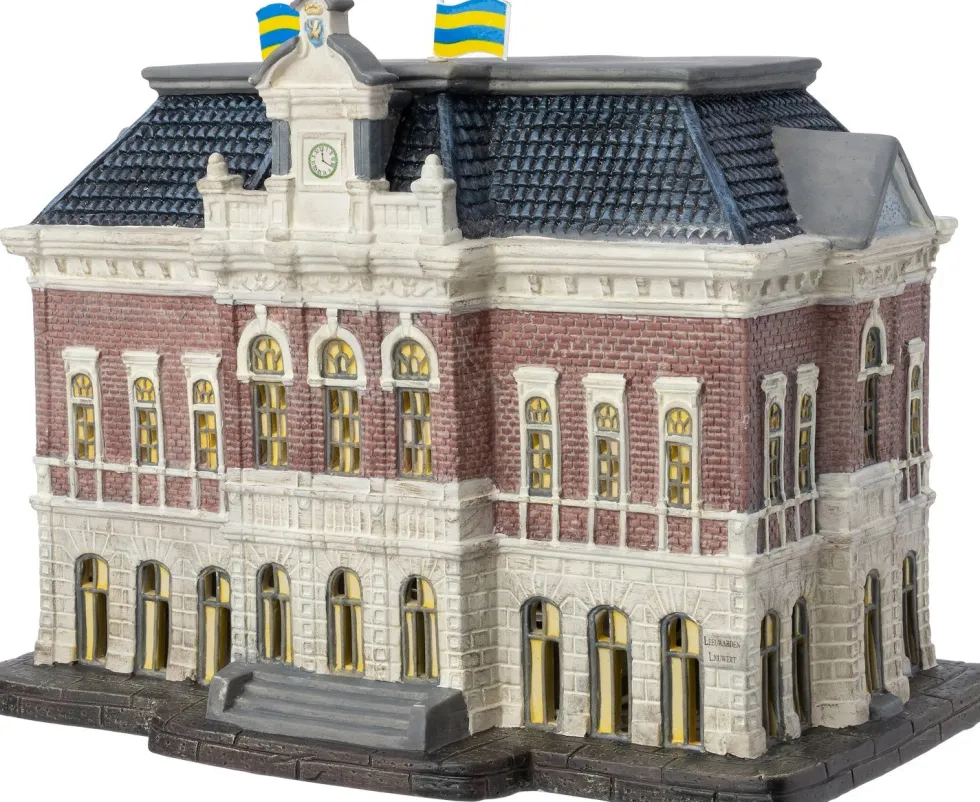 Intratuin Holland kersthuisje Leeuwarden Bibliotheek 25,6 x 19,9 x 20,3 cm