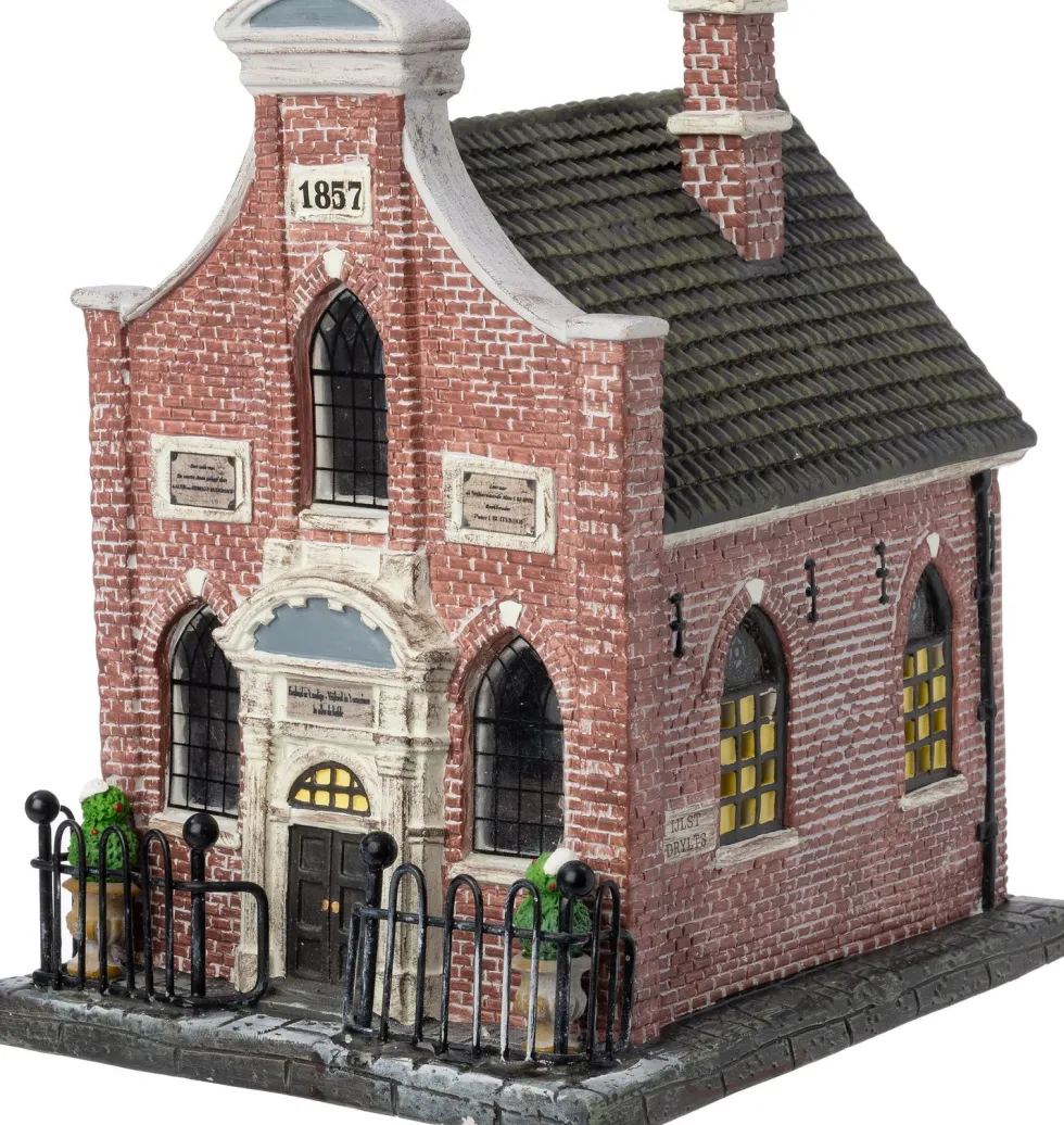 Intratuin Holland kersthuisje Kerk Ijlst 13 x 16,2 x 18,4 cm