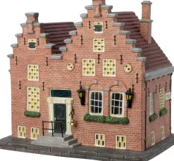 Intratuin Holland kersthuisje Trapgevel pand Harlingen 21,5 x 15,2 x 20 cm