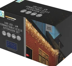 Intratuin ijspegelverlichting Connect De Luxe met 100 lampjes warm white 4 m