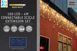 Intratuin ijspegelverlichting Connect De Luxe met 100 lampjes warm white 4 m