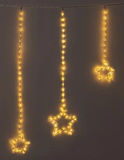 Intratuin ijspegelverlichting sterren met 364 lampjes classic warm 2 m
