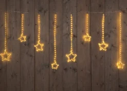 Intratuin ijspegelverlichting sterren met 364 lampjes classic warm 2 m