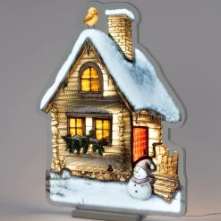 Intratuin infinity light Elvara blokhut met verlichting 46,5 x 1,3 x 59,6 cm