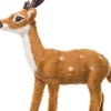 Intratuin jong hert pluche 10,5 x 4 x 13 cm bruin / wit
