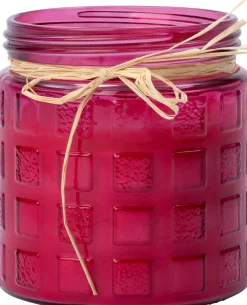 Intratuin kaars in glas Paula roze 20 uur D 11 H 12 cm