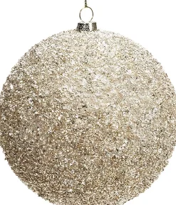 Intratuin kerstbal Abbeydorney licht goud D 8 cm