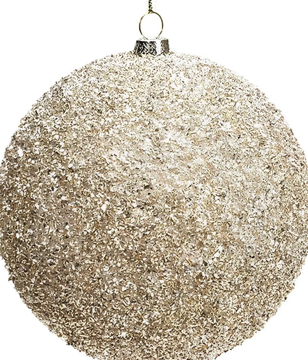 Intratuin kerstbal Abbeydorney licht goud D 8 cm