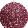 Intratuin kerstbal Abbeydorney roze D 8 cm