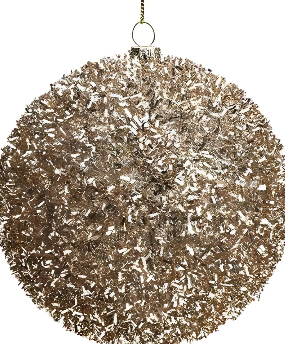 Intratuin kerstbal Abbeydorney champagne D 8 cm