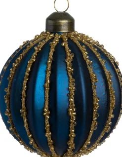 Intratuin kerstbal Aclare blauw D 8 cm