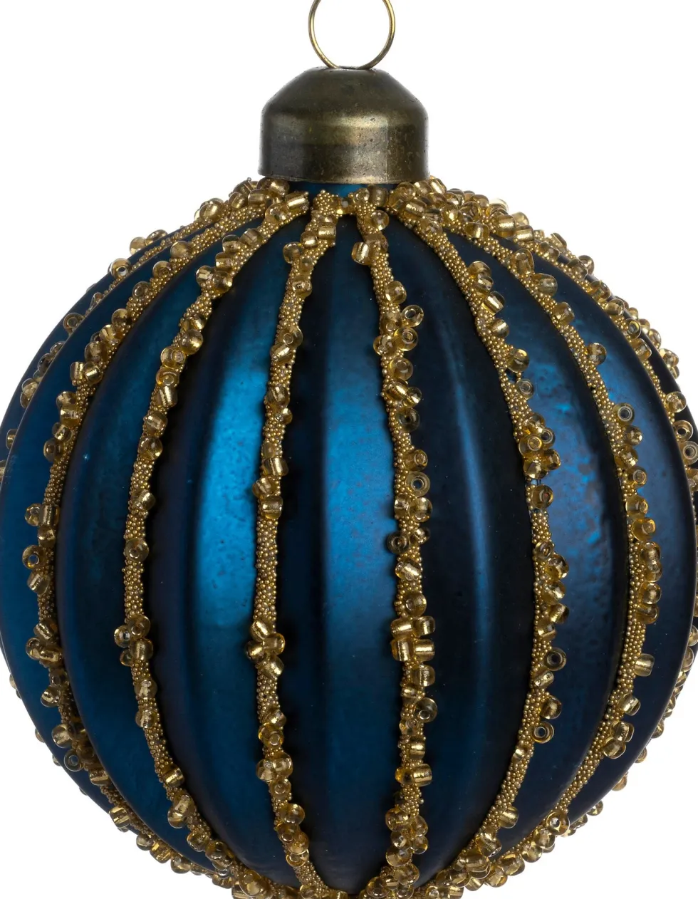 Intratuin kerstbal Aclare blauw D 8 cm