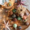 Intratuin kerstbal Ailsa semitransparant groen sneeuwvlok D 8 cm