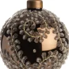Intratuin kerstbal April glanzend bruin D 8 cm