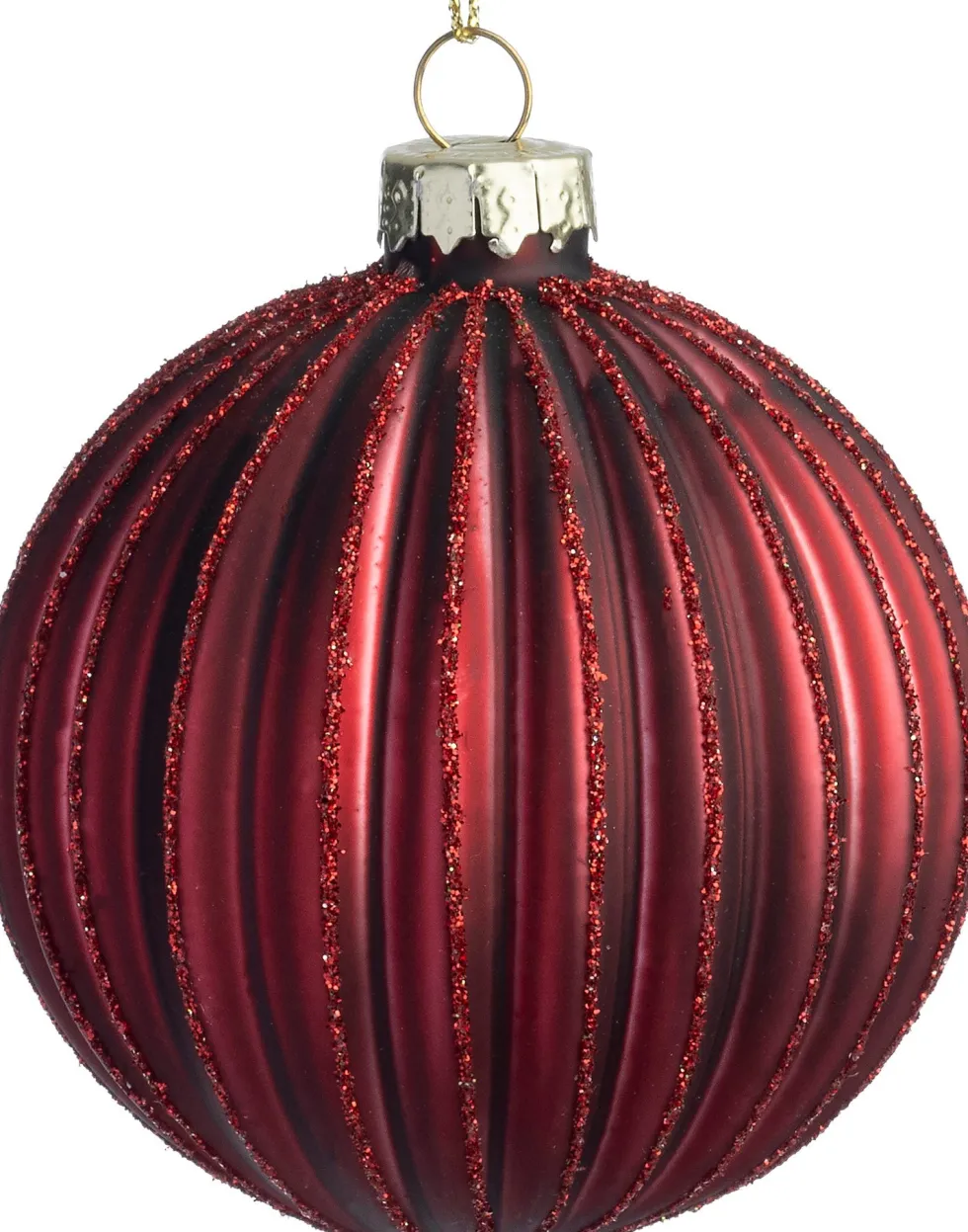 Intratuin kerstbal Archie rood D 8 cm