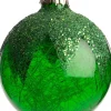 Intratuin kerstbal Aubais groen D 8 cm