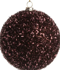 Intratuin kerstbal Ava bordeaux D 8 cm