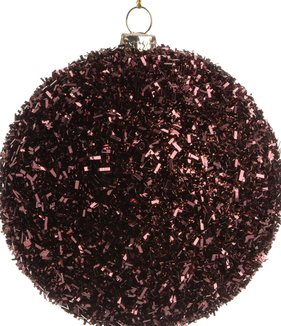 Intratuin kerstbal Ava bordeaux D 8 cm