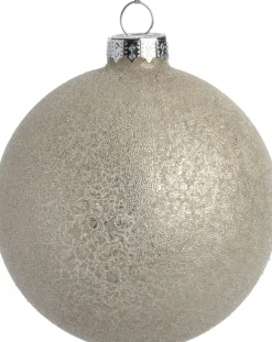 Intratuin kerstbal Axninster creme D 8 cm