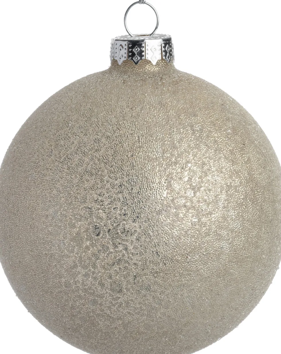 Intratuin kerstbal Axninster creme D 8 cm