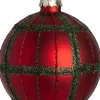 Intratuin kerstbal Ballinrobe rood D 8 cm