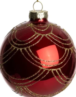 Intratuin kerstbal Ballymote rood D 8 cm