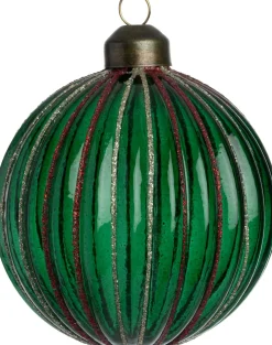 Intratuin kerstbal Bansha semitransparant groen D 8 cm