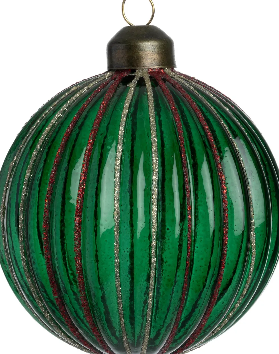 Intratuin kerstbal Bansha semitransparant groen D 8 cm
