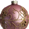Intratuin kerstbal Bettyhill roze / goud D 8 cm
