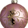 Intratuin kerstbal Bettyhill roze / goud D 10 cm