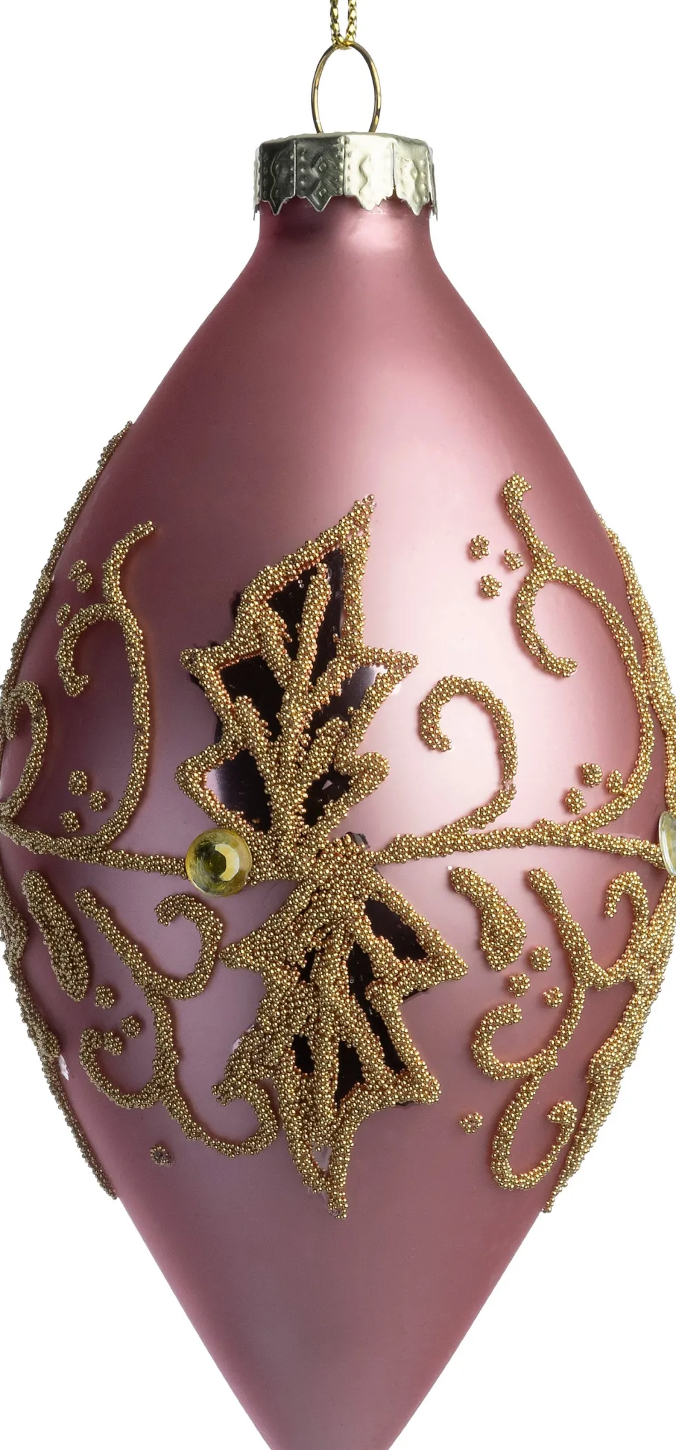 Intratuin kerstbal Bettyhill roze / goud D 6 H 12 cm