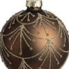 Intratuin kerstbal Bilina mat goud D 8 cm