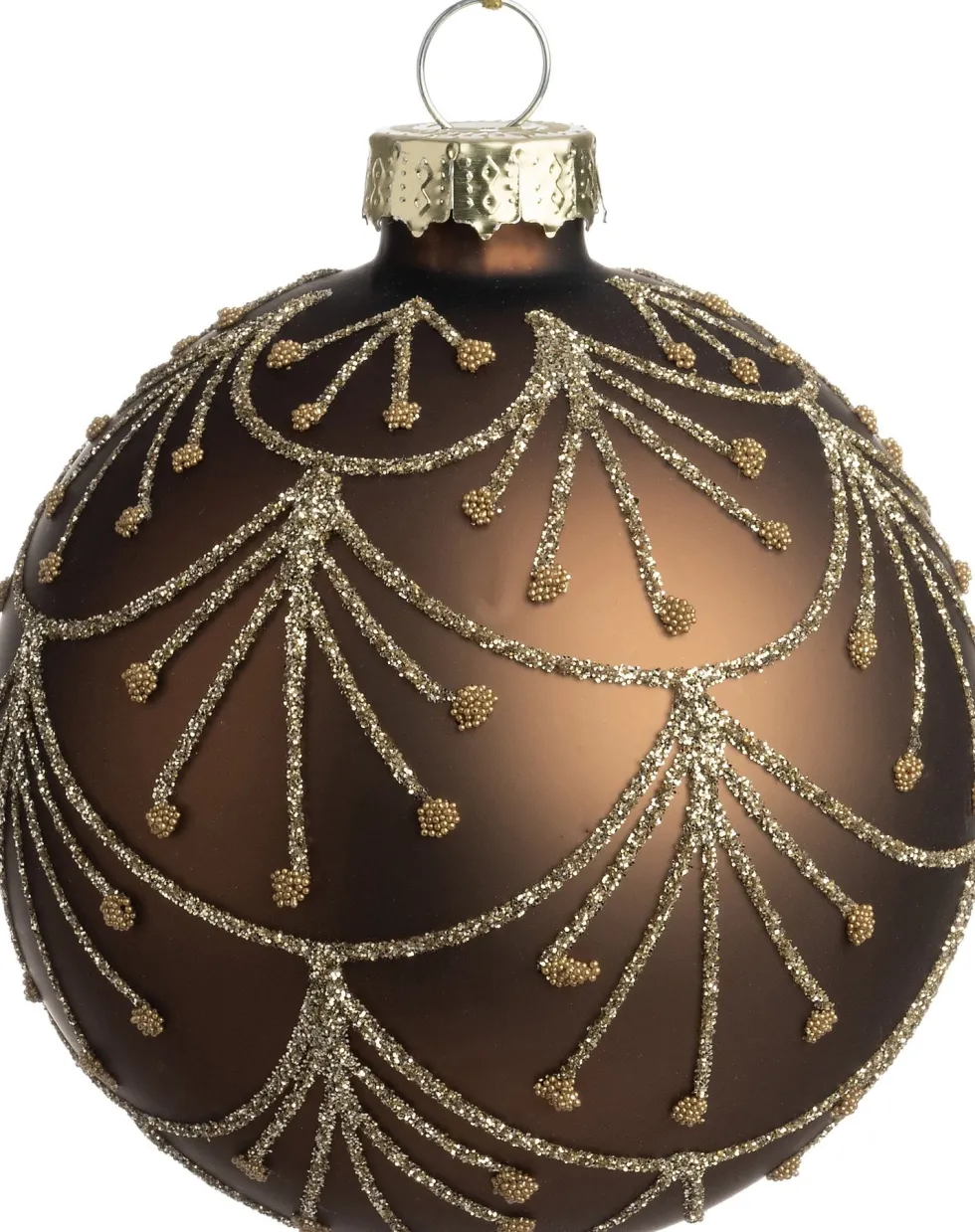 Intratuin kerstbal Bilina mat goud D 8 cm