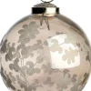 Intratuin kerstbal Birk bruin bloemen D 8 cm