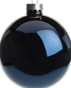 Intratuin kerstbal blauw D 8 cm 6 stuks