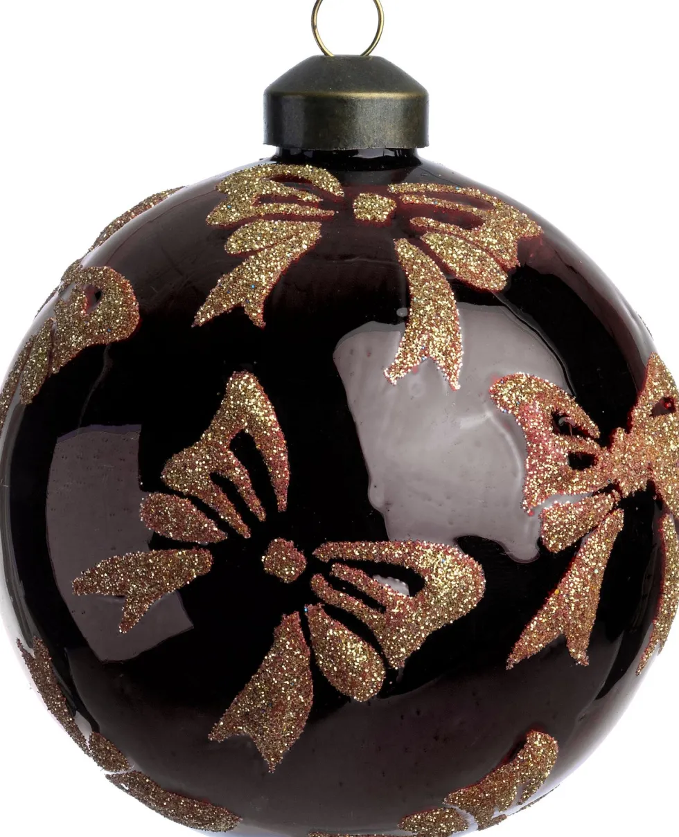 Intratuin kerstbal Bodi rood strikjes D 8 cm